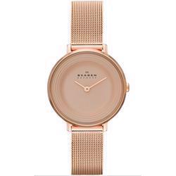 Image of rosa forgyldt Ditte quartz Dameur fra Skagen